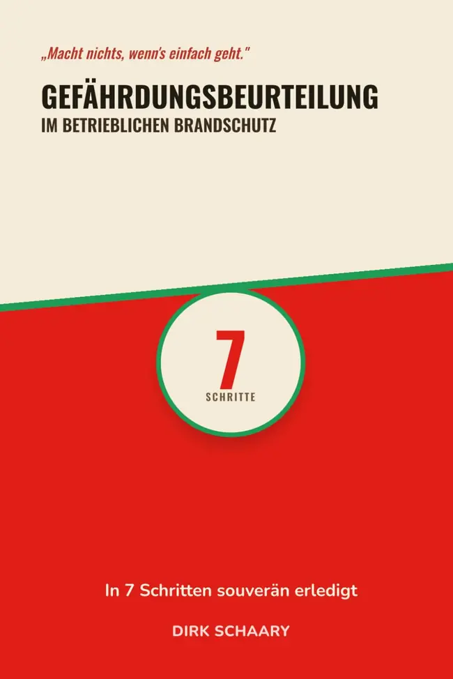 Cover Gefährdungsbeurteilung im betrieblichen Brandschutz